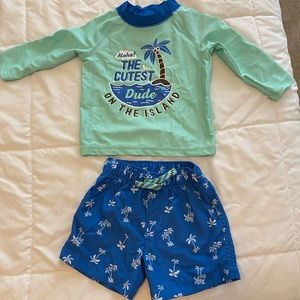 Baby boy swim set